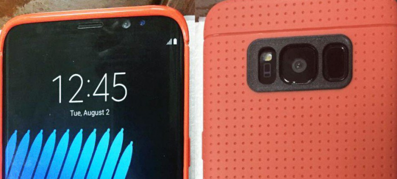 Galaxy S8 dentro cover close