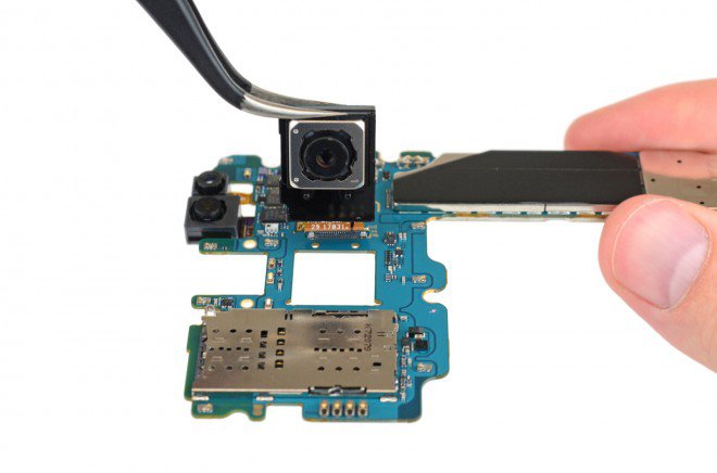 Galaxy S8+ Plus teardown fotocamera