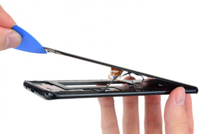 Galaxy S8+ Plus teardown pannello anteriore