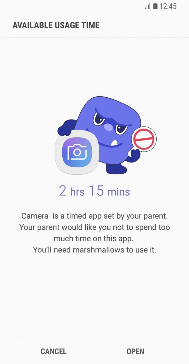 applicazione Samsung Parental Control